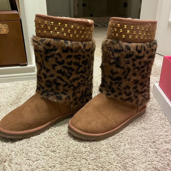 Just Fab Leopard 🐆 print Winter boots - Picture 4 of 11
